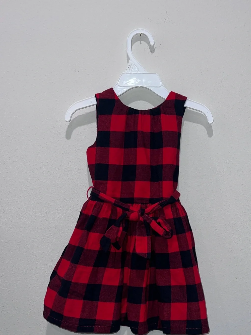Carter's Toddler Girls Red Black Buffalo Plaid Dress Size 2T Holiday Christmas